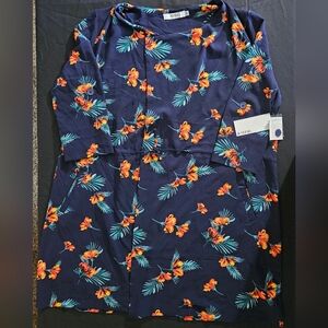 JustFab Blue and Orange Shrug